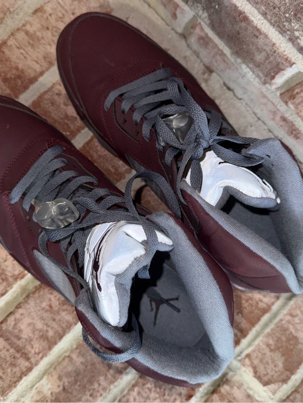 Mens Jordan 5 retro burgundy High-Top Sneakers size 13 - Picture 9 of 12